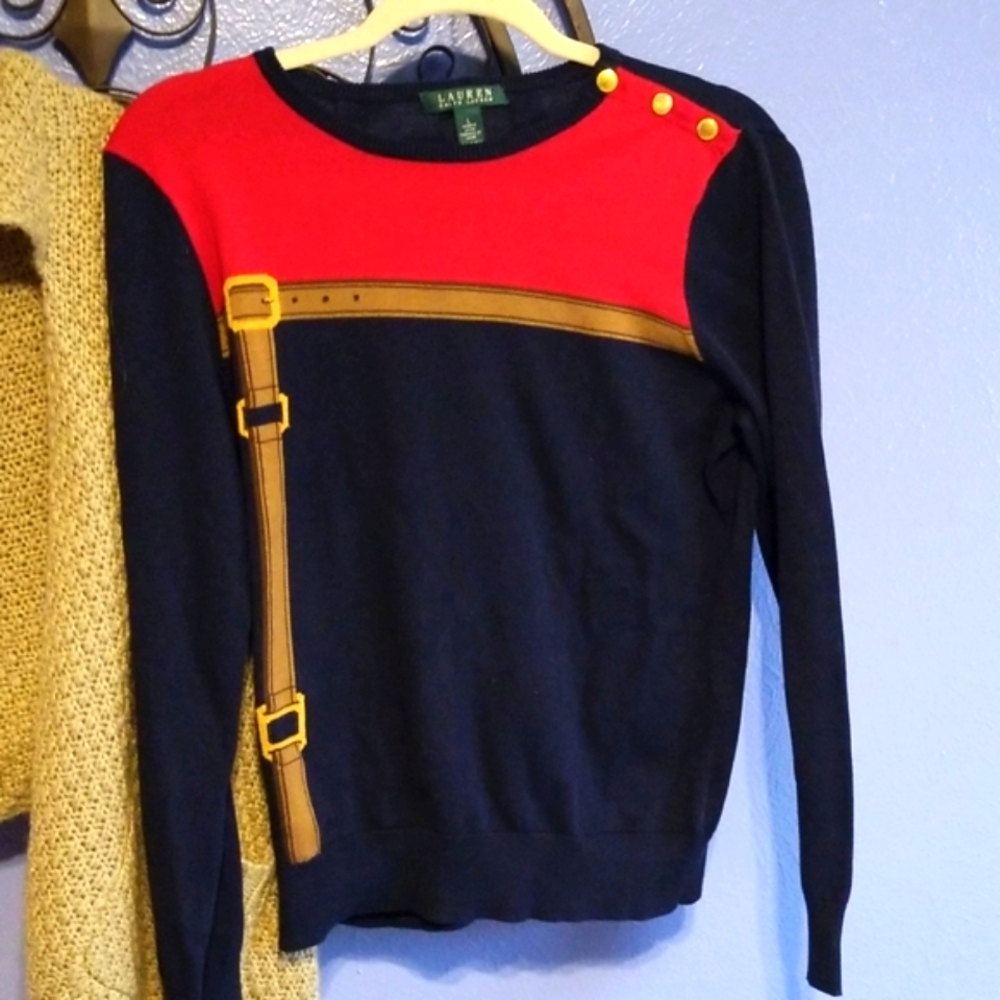 Ralph Lauren sweater and shawl